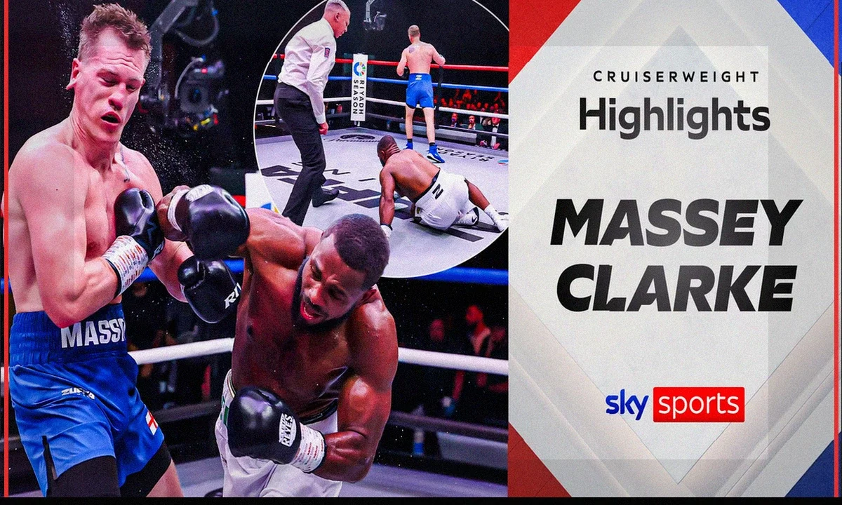 Clarke’s Remarkable Comeback: Overcomes Two Knockdowns to Stop Massey